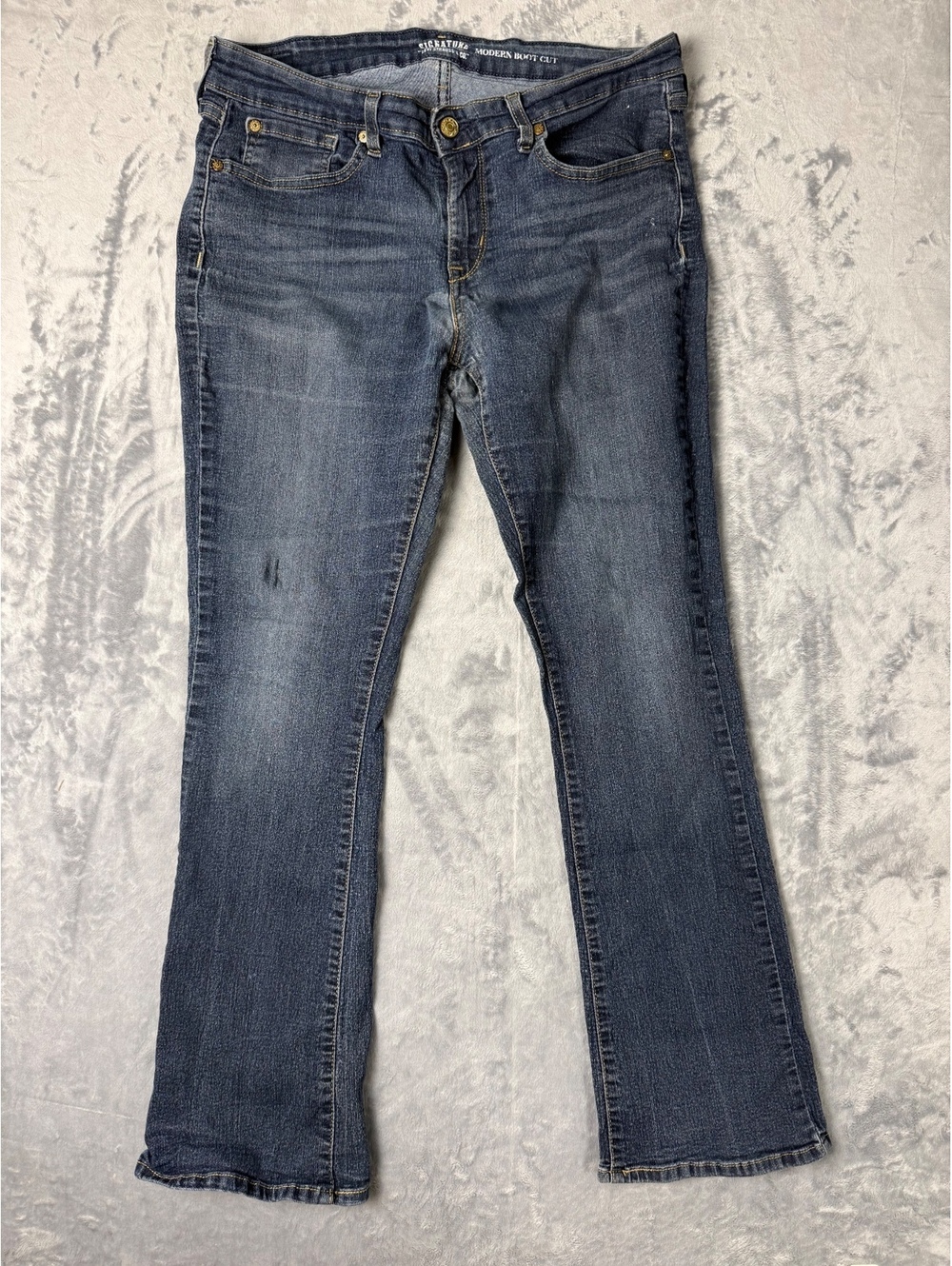 Kutula Modern Boot Cut Blue Denim Jeans